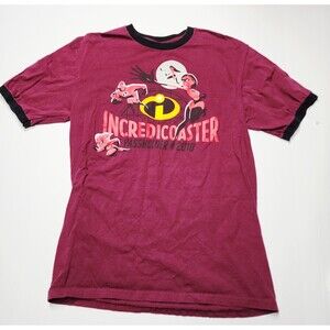 Disney Parks 2018 Passholder Incredicoaster Ringer Tee T-Shirt Adult Unisex M